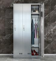 Casiers verticaux pour le personnel scolaire en acier inoxydable Armoire à clé avec étagères pour le stockage des vêtements Armoire métallique
