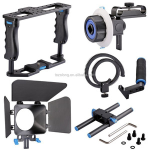 Buon accessorio per Studio fotografico stabilizzatore per fotocamera DSLR Rig Movie Kit Tiktok sistema di stabilizzazione gabbia di supporto Matte Box Focus D221 - Product Image 4