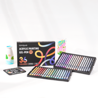36 stylos gel en peluche mignons en forme d'animaux, stylos fantaisie pour filles, cadeau d'anniversaire ou récompense scolaire, 36 couleurs, en plastique, pointe 1,0 mm, pour journal.