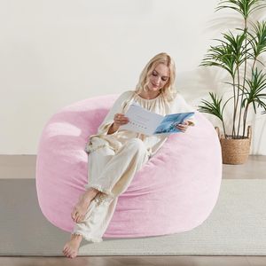 Funda para Silla Tipo Puff Sin Relleno, Sofá Perezoso para Sala <span class=keywords><strong>de</strong></span> Estar, Dormitorio, Residencia Universitaria - Product Image 5