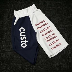 Shorts pour hommes imprimés sur mesure, taille haute, taille élastique, 100% coton, respirants, style décontracté, shorts en tricot - Product Image 1