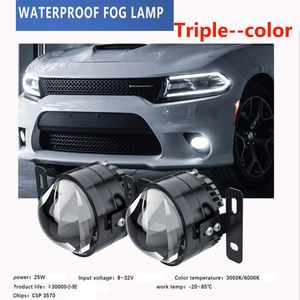 สามสี3.0นิ้ว Bi LED ไฟตัดหมอก12V รอบ6000K เลนส์โปรเจคเตอร์แสง - Product Image 2