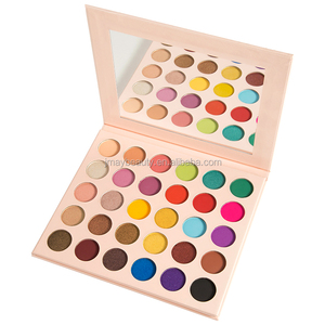mayor maquillaje China Etiqueta Privada cosméticos libre de parabenos mate ojo sombra impermeable rosa de sombra de ojos de caso - Product Image 3