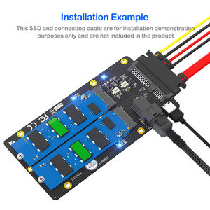 <span class=keywords><strong>2</strong></span> in 1 <span class=keywords><strong>M</strong></span>.<span class=keywords><strong>2</strong></span> SSDアダプターサポート<span class=keywords><strong>M</strong></span>.<span class=keywords><strong>2</strong></span> NGFF to for III & NVMe to SFF-8643 for 2230-2280 SSD在庫 - Product Image 5