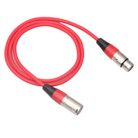 Kabel Audio Konsol Pencampur Mikrofon XLR 3-Pin Male-to-Female Berlapis Tembaga Murni dengan Cangkang Paduan Seng Khusus dan Pelindung Ganda Berlapis PVC