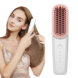 Nouvelle conception de peigne lisseur ionique sans fil portable, rechargeable par USB, mini, électrique - Product Image 3