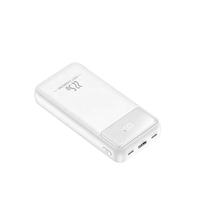 Nouvelle batterie externe en plastique avec double port USB Type-C, charge ultra-rapide 22,5 W, câble intégré, grande capacité 20000 mAh