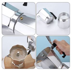 Cafetera Moka de Inducción Italiana/Cafetera de Goteo/Cafetera Turca de Cobre - Product Image 4