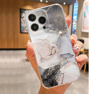 Funda Protectora para Teléfono Móvil de TPU Suave Transparente con Estampado de Mármol, <span class=keywords><strong>Precio</strong></span> al por Mayor, para <span class=keywords><strong>iPhone</strong></span> 11 12 13 14 15 16 17 Pro Max Air - Product Image 1
