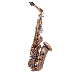 Saxofone alto de cobre antigo Eb Tone atacado de fábrica