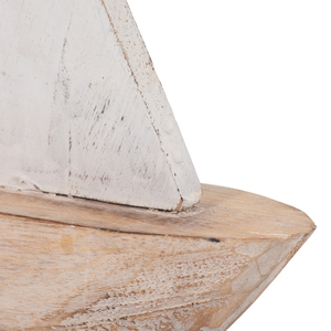 Scultura Decorativa in Legno a Forma di Barca a Vela Costiera per Casa, Ufficio, Bagno, Caminetto, Soggiorno - Product Image 5