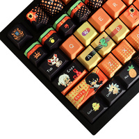 Dye-Sub Anime Theme Keycaps Pbt 129 Keys Cherry Keycap for Mx Switch GK64/84/87/96/104/108/980 Mechanical Keyboard