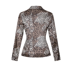 Camicetta da <span class=keywords><strong>Donna</strong></span> con Stampa Leopardata - Elegante Camicia a Maniche Lunghe con Bottoni per Abbigliamento Casual e Formale Sehe Fashion - Product Image 5