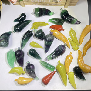 Vente en gros de poivre en cristal sculpté à la main en pierre de roche naturelle pour la décoration intérieure - Product Image 1