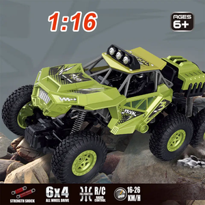Vehículo de Control Remoto, Auto RC, Camioneta RC Todoterreno, Monster Truck RC de Alta Velocidad con Faros Delanteros, Auto de Carreras Eléctrico 4x4 - Product Image 5