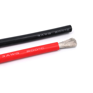 Fil en caoutchouc silicone 3AWG, cuivre étamé torsadé 0,08 mm, usage industriel, tension nominale 600 V - Product Image 4