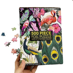 Nhà máy tùy chỉnh người lớn trẻ em câu đố 1000 mảnh động vật 1000 mảnh động vật Câu Đố thăng hoa Câu Đố khoảng trống với hộp - Product Image 3
