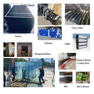 Крытый/Открытый корт для падел-тенниса, панорамное спортивное поле, полный комплект, оцинкованная сталь, закаленное стекло, искусственный газон, с возможностью индивидуальной настройки - Product Image 6