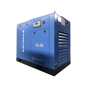 Compresor de aire industrial FUCAI y piezas modelo 22kw 30hp 220V/380V/415V 125 CFM compresor de aire rotativo