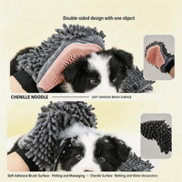 Brosse double face en TPR pour animaux de compagnie, pour démêler et masser, peigne de toilettage pour chien et chat