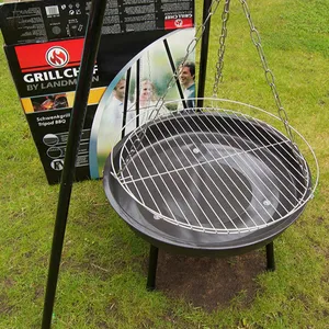 Hot Selling Hoge Verstelbare Rvs Swing Houtskool Bbq Grill Voor Outdoor Bbq