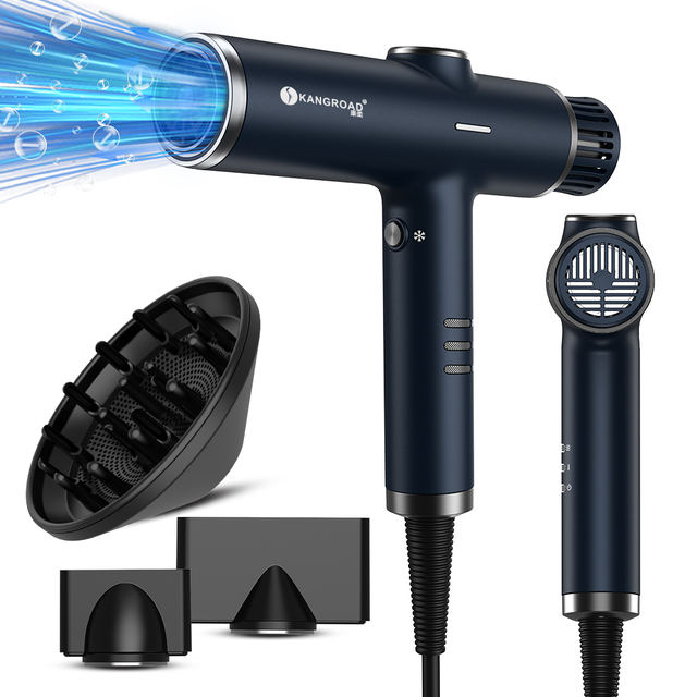 OEM ODM Custom Lightweight LCD Display High-speed Hair Dryer Portable Ionic Hair Dryer with Cool air Function for Salon Use