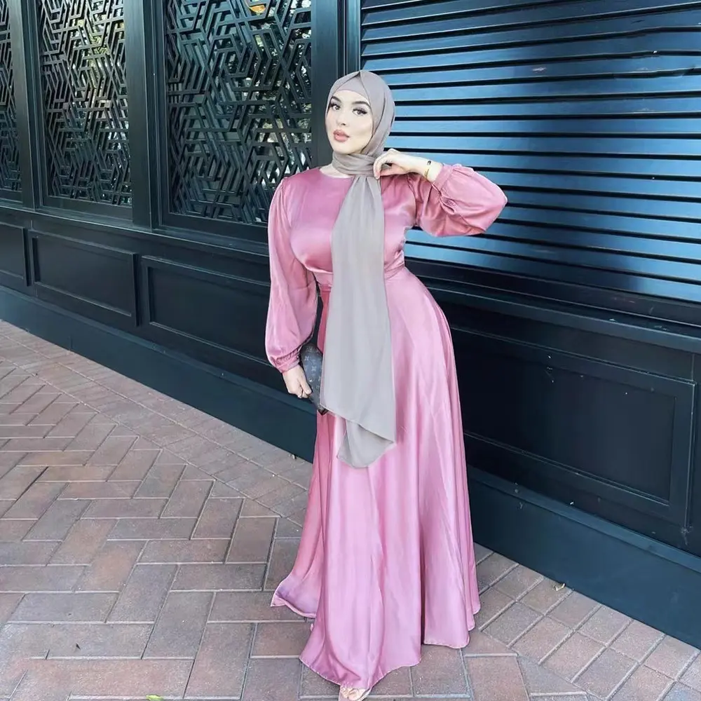 2024 New Women Dubai Muslim Dress Arabia Open Modest Abaya Islamic Maxi Muslim Dress For Women