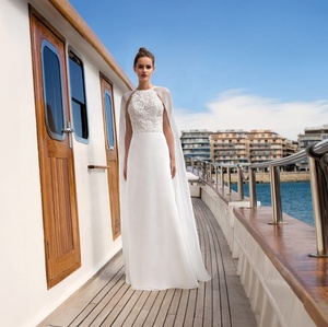 Vestidos <span class=keywords><strong>de</strong></span> <span class=keywords><strong>novia</strong></span> bohemios con capa, elegantes, <span class=keywords><strong>de</strong></span> <span class=keywords><strong>playa</strong></span>, sin espalda - Product Image 3