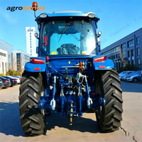Tracteur agricole 4x4 de 160 CV avec cabine confortable, outil agricole professionnel