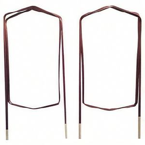 Automatische emaillierte Kupferdraht-Abisolier-und Biege-Doppelschleifen-Draht form maschine Schlüssel-Metalls chmiede maschine - Product Image 3