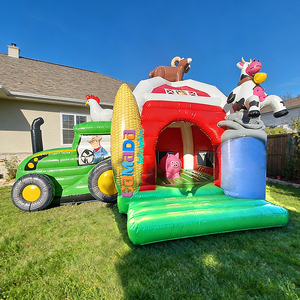 Castillo Inflable con Tobogán para Niños, Comercial, Hupfburg Inflable, Castillo Inflable con Tobogán para Fiestas al Aire Libre - Product Image 1