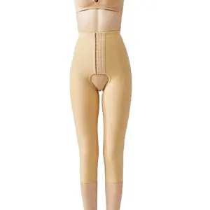 Women Liposuction Shaping Pants Medical Garment Body Shaper Belly Control Strong Compression Tighten Thigh Open Crotch Shapewear
