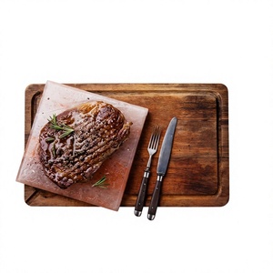 Hot Selling Natural Refined Solid Himalayan Salt Cooking Slab Carved Crystal Tiles Premium Box Packaging - Product Image 1