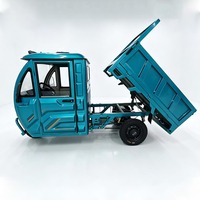 Tricycles de fret électriques chinois 1,6 m pour l'extérieur, 60 V, 3 roues, capacité de charge de 200 kg, 48 V 800 W, avec cabine couverte pour adultes