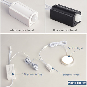 12V thông minh cơ thể con người cảm biến chuyển động PIR IR chuyển đổi cho Led tủ ánh sáng nhà bếp - Product Image 3