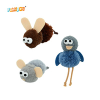 Jouet en feutre pour chaton, personnalisé par le fabricant Famipet, nouveau design sur le thème des animaux d'hiver, jouet en peluche doux et froissé pour chat avec herbe à chat