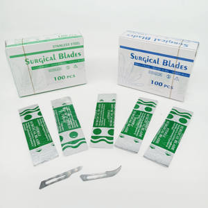 Lama chirurgica sterile dentale monouso universale in acciaio al carbonio in acciaio inossidabile - Product Image 1
