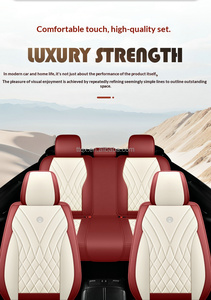 Coprisedili Auto in Pelle Premium Completi Universali per Cinque Posti, Accessorio Interno per Tutte le Stagioni, Compatibili con <span class=keywords><strong>Peugeot</strong></span> 508 3008 <span class=keywords><strong>2008</strong></span> - Product Image 4