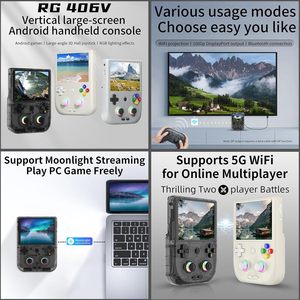 Consola de Juegos Portátil GiipGoop RG406V, Pantalla Táctil IPS de 4 Pulgadas, Android 13, 3000 Juegos Integrados, Reproductor de Juegos Retro - Product Image 3