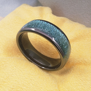 Wood Grain Ceramic NFC <b>Ring</b> NTAG216 888 Bytes Memory Programmable <b>Smart</b> <b>Ring</b> Laser Engraving Custom Logo Waterproof 13.56MHz - Product Image 3