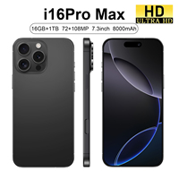 Gran Oferta, Teléfono Inteligente 16 Pro Max Desbloqueado, Barato, de 6.9 Pulgadas, 4G 5G, 1TB, Doble SIM, Cámara de 108MP