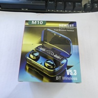 Casque audio TWS M10 V5.3 avec commande tactile, stéréo HiFi sans fil, écouteurs TWS M20 M19 M25 M28 F9