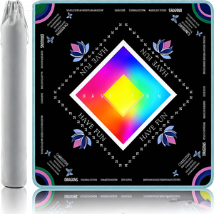 Tapis de Mahjong en néoprène de haute qualité à réduction de bruit, personnalisé, avec des tuiles de Mahjong, tapis de table, tapis de jeu, jokers, verres, imperméable - Product Image 3