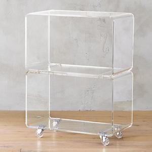 Moderna custodia girevole a 2 livelli in acrilico trasparente per ripiano ripiano per mobili <span class=keywords><strong>da</strong></span> tavolo piccolo - Product Image 4