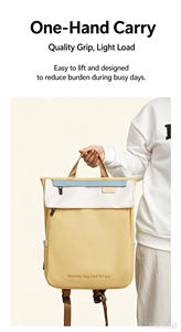 Waterproof Oxford Diaper Bag Multifunctional Mommy Backpack Large Capacity Nappy Travel Bag for Hospital and Daily Use - Product Image 3