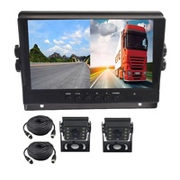 Greenyi — caméra de voiture à affichage LED Starlight, 8 pièces, avec écran 9 pouces, 2 canaux AHD, enregistreur DVR, moniteur AHD 24v pour camion et Bus
