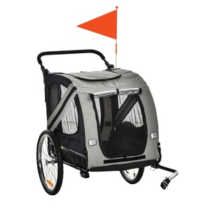 Pliant Grand Pet Chiens Transporteur Chariot Cargo Vélo Remorque avec Fixation Facile et Rapide - Product Image 3