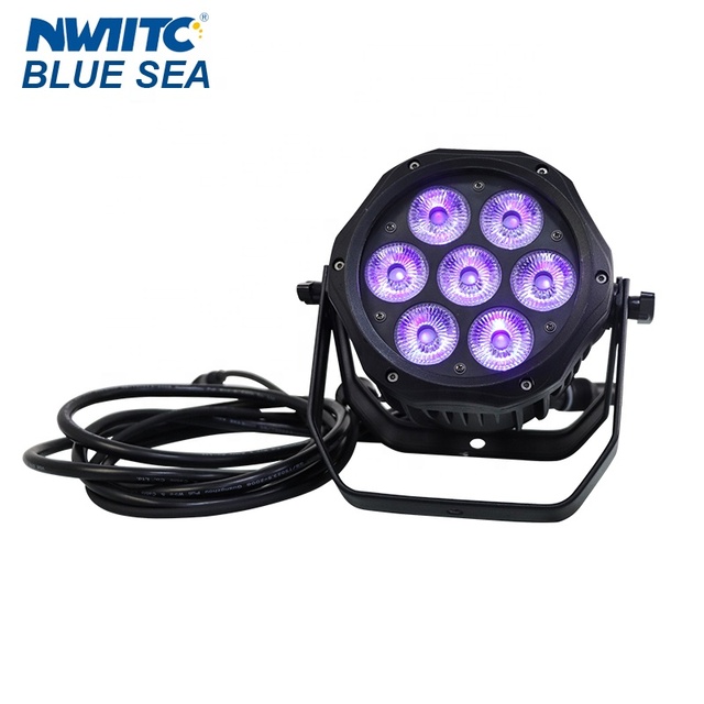 P-13 Factory Prices Outdoor IP65 Waterproof DMX 7x18w Rgbwa Uv 6in1 Par Can 64 Led Par Light Stage Lights