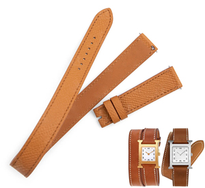   Dây đeo đồng hồ Epsom 19mm dành cho đồng hồ Hermas Cape Cod 23mm cao cấp, dây đeo da Epsom quấn kép thay thế - Product Image 2