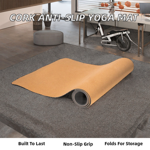 Home Use High Quality Brown Anti-Slip Printed Pattern 5mm Thick Durable TPE Sport Yoga <b>Mat</b> Pilates <b>Fitness</b> Exercise Oval Shape - Product Image 3